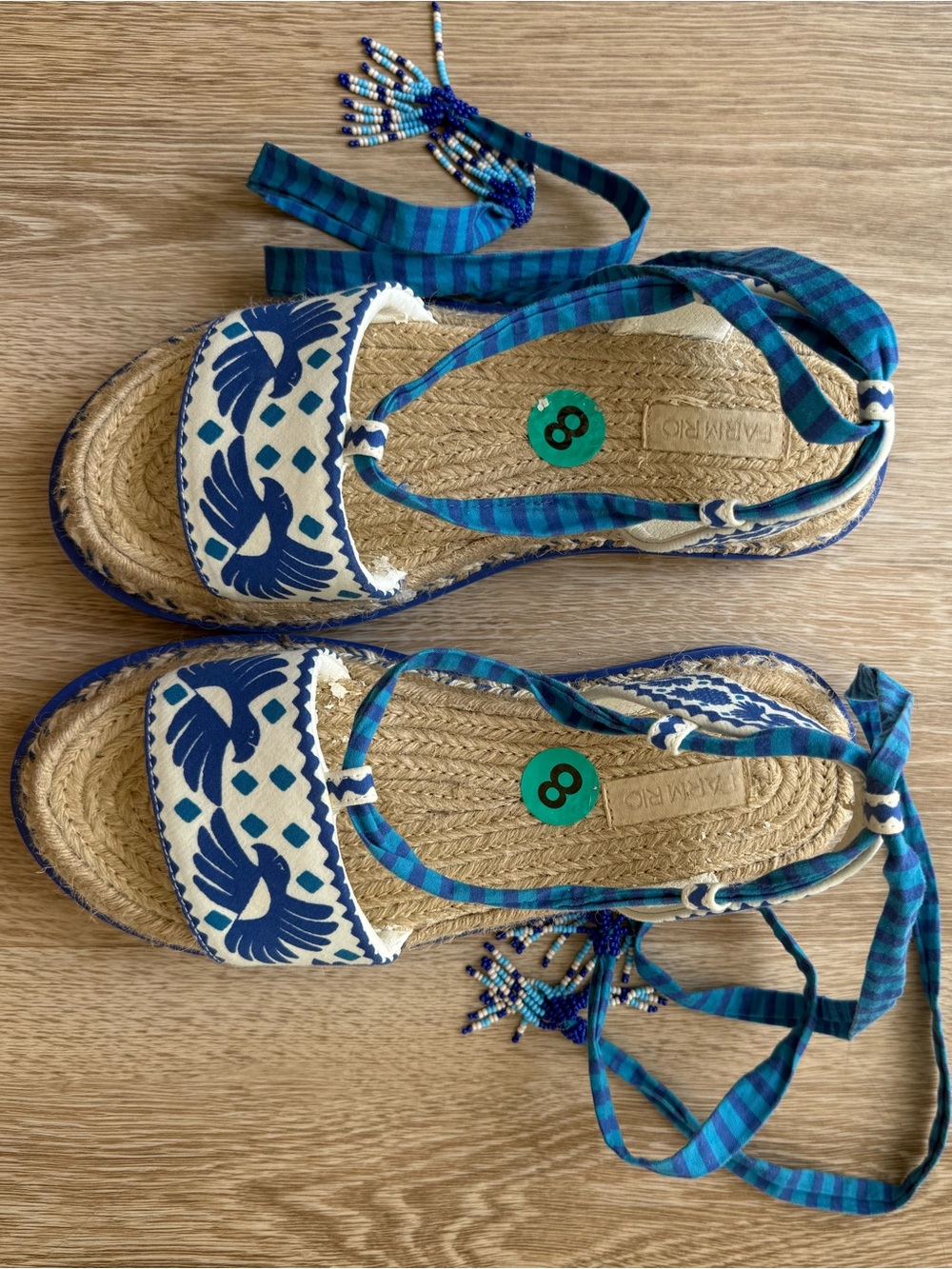 Farm Rio Jungle Scarf Platform Sandal